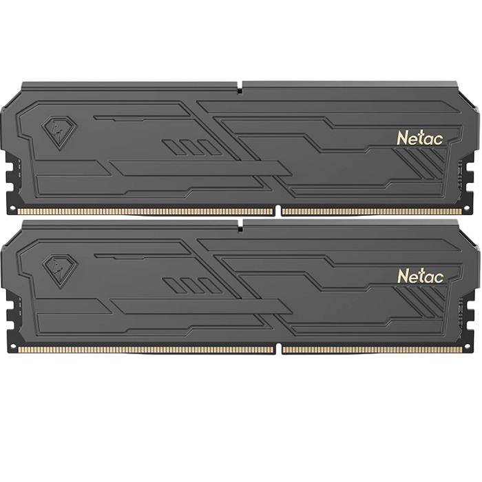 Оперативная память DDR4 16GB (2x8GB) Netac Shadow III, 3200 MHz, CL16, (NTSHD4P32DP-16K), с радиатором, чёрный