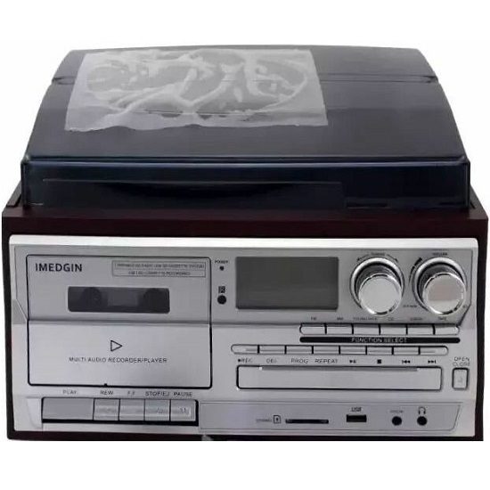 Виниловый проигрыватель 3в1 TM8 TR-18CD черный 2