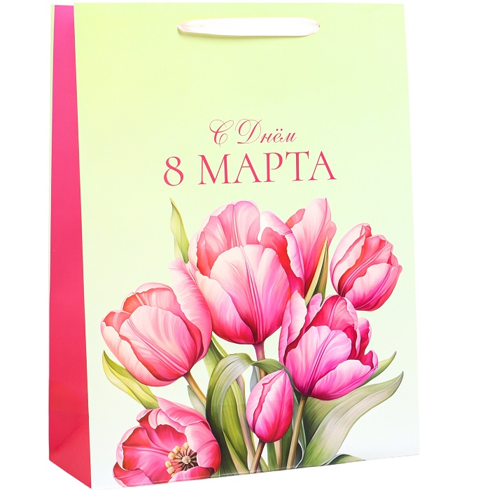 Пакет «С 8 Марта», L 31×40×12 см 10688542