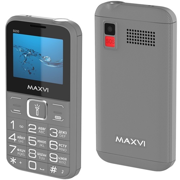 Телефон Maxvi B200 серый 2