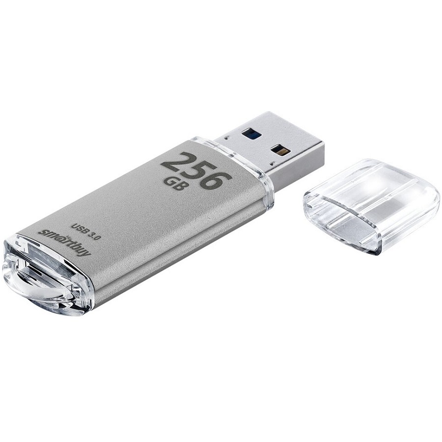USB 256Gb SMARTBUY V-Cut серебро, USB 3.0
