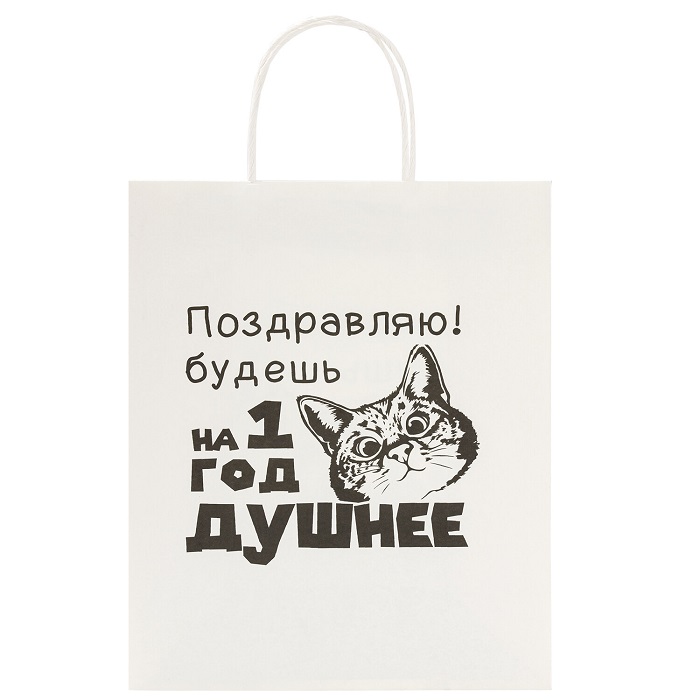 Пакет 26х13х32см (L) "Funny Notes",МИКС ЗОЛОТАЯ СКАЗКА, 700824 3