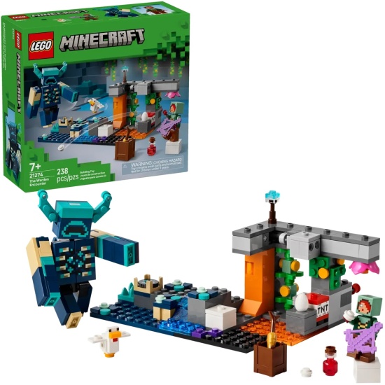 Конструктор LEGO Minecraft 21274 Столкновение с Варденом (Уп: 21*20*8) 2