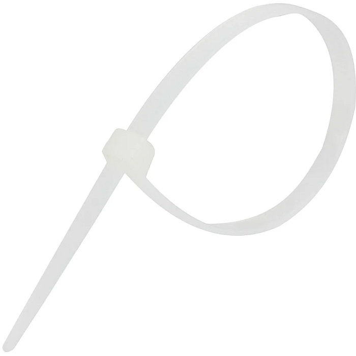 Хомут-стяжка CABLEXPERT NYT-300x7.6, 300 мм х 7.6 мм, белые (100 шт.)