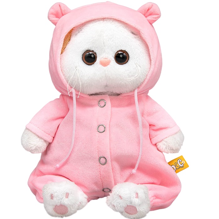 Мягкая игрушка Кошечка Ли-Ли baby в комбинезоне и с цветочком , 18 см (LB-155)