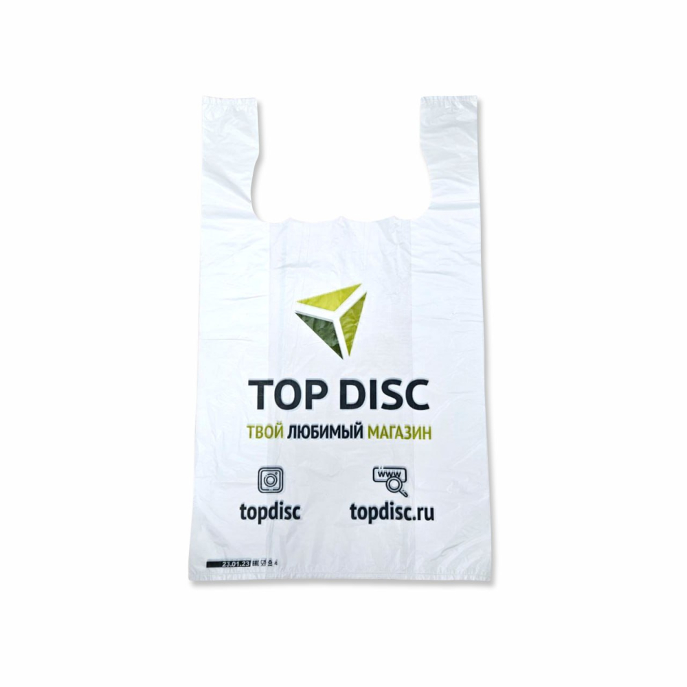Пакет TopDisc майка белый малый (28*48)