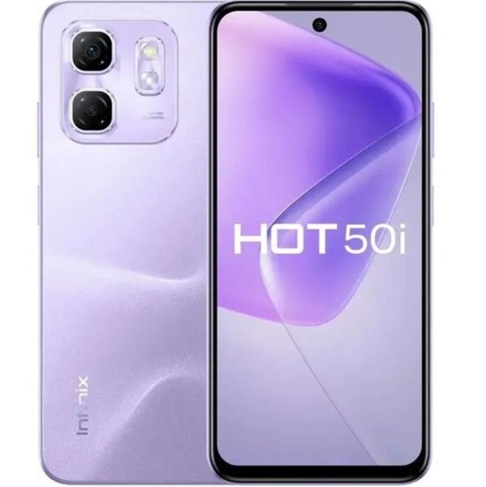 Смартфон Infinix HOT 50i 4/128Gb, фиолетовый