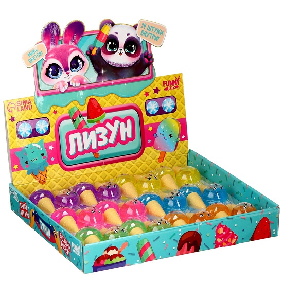 Лизун - слайм «Мороженое», МИКС 7983706 3
