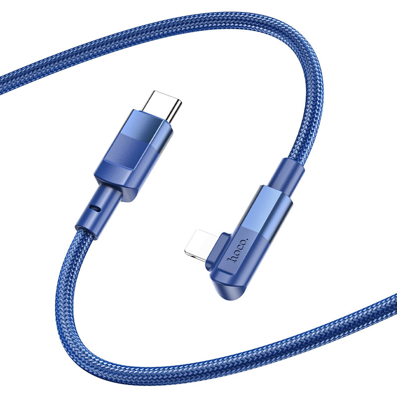 Кабель Lightning <--> Type-C  1.0м HOCO U108, синий, PD20W