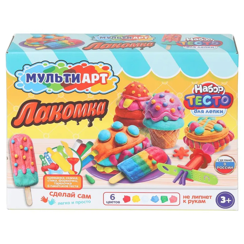 Набор для лепки Лакомка 24 см MultiArt PDSET-MA120039-WOT