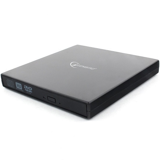 Внешний привод DVD GEMBIRD DVD-USB-02 пластик, черный