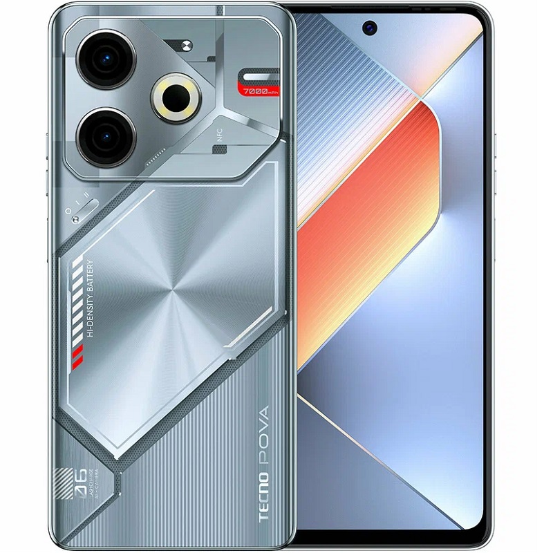 Смартфон Tecno Pova 6 Neo 8/128 Серебрянный