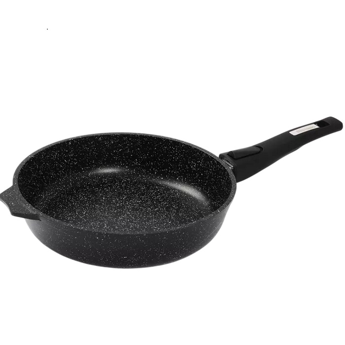 Сковорода индукционная 24см МЕЧТА Гранит black Induction Pro со съемной ручкой арт. 024802И