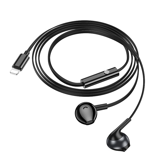 Наушники HOCO M115, Sagacious, чёрный, Lightning 3