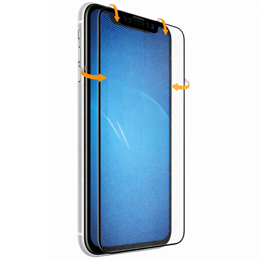 Противоударное стекло DF для Samsung S25 DF rmColor-15 (black)