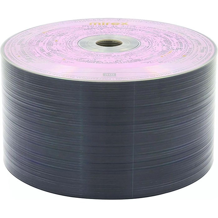 Диск DVD+RW MIREX 4,7 Гб 4x Bulk-50 (50/500)