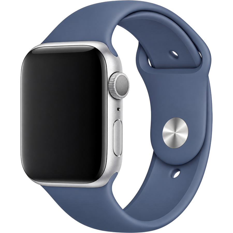 Силиконовый ремешок Gurdini для APPLE Watch 42/44/45/49mm, синий (2 ремешка в комплекте)