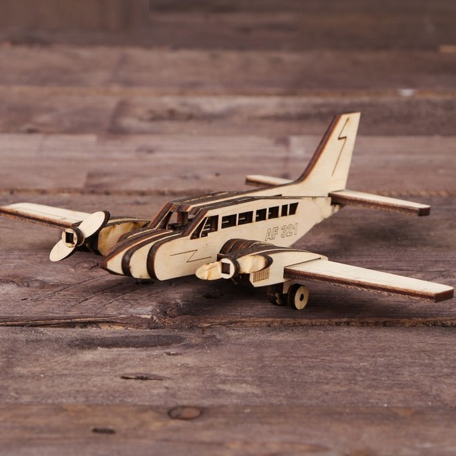 Деревянный конструктор. Cборная модель «Самолёт. CESSNA» 4647479