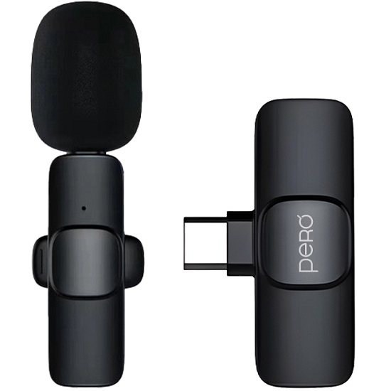 Микрофон БП PERO CM01, черный, ресивер Type-C