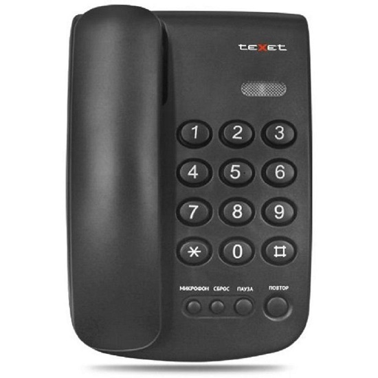 Телефон TEXET TX-241 черный 2