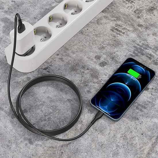 Кабель USB <--> Lightning  1.0м BOROFONE BX51 черный 5