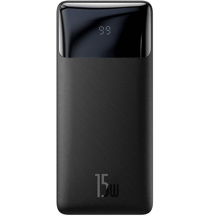 Внешний АКБ BASEUS (20000mAh) 15W Bipow Digital Display Overseas Edition, черный (PPBD050101)