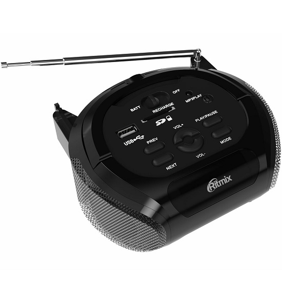 Магнитола RITMIX RBB-100BT black-silver 2