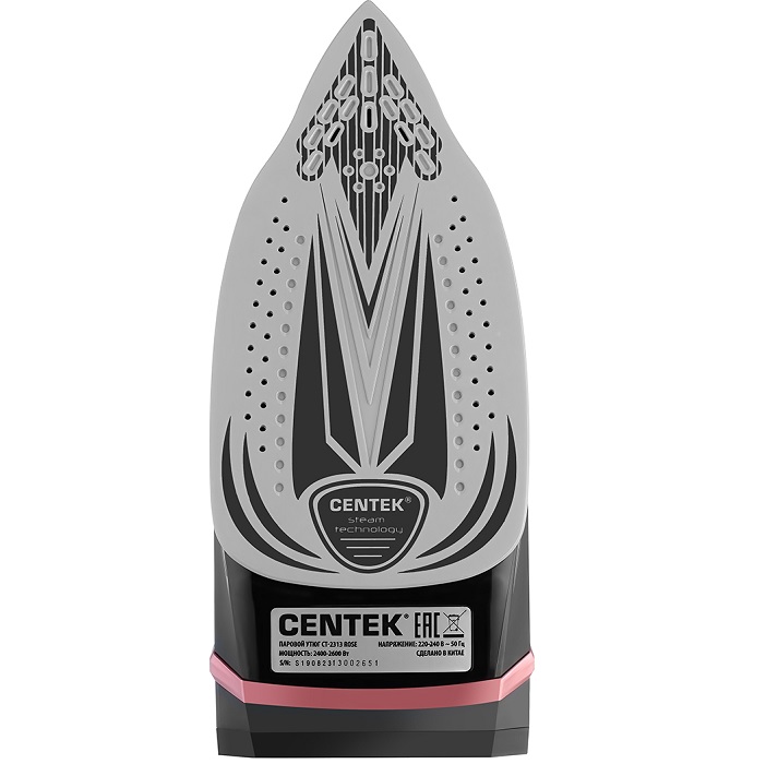 Утюг Centek CT-2313 ROSE (розовый) 2600Вт керамическая подошва 2
