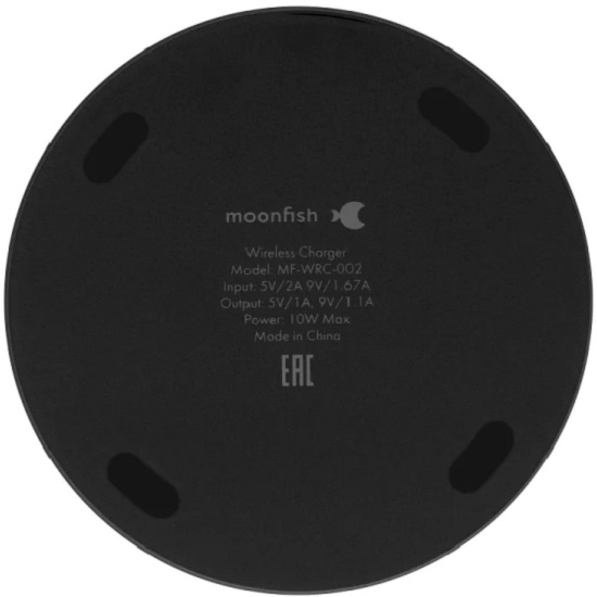 Беспроводное ЗУ Moonfish MF-WRC-002 18W черное 2