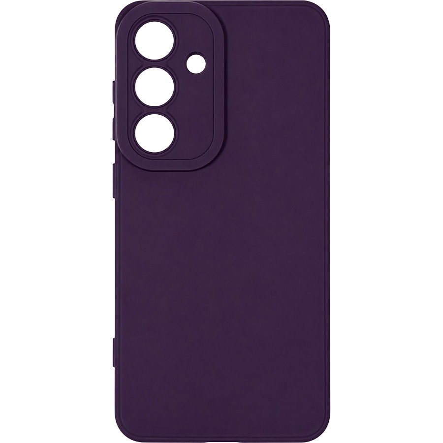 Задняя накладка ZIBELINO TPU Matte для Samsung Galaxy S25 Ultra (блок камеры) (фиолетовый) с микрофиброй