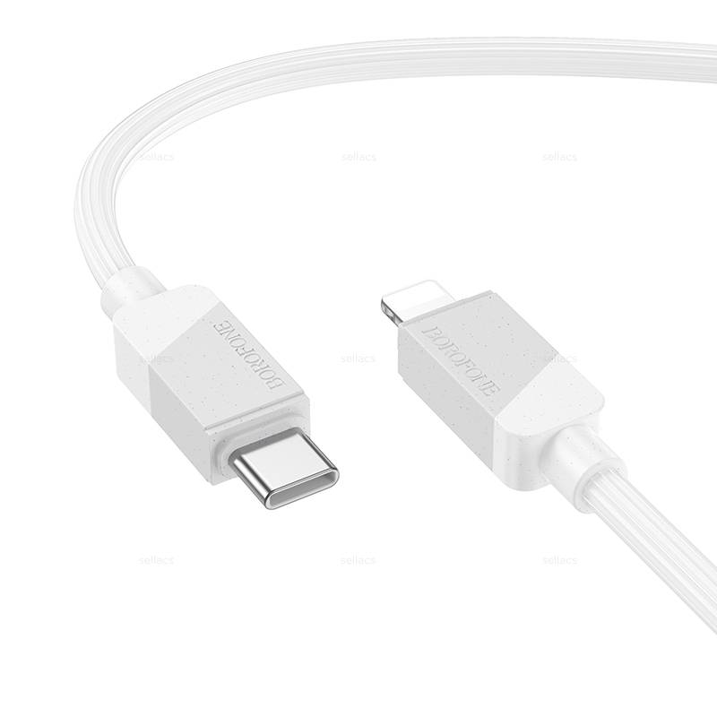 Кабель Lightning <--> Type-C  1.0м BOROFONE BX107 Excellent, белый, PD27Вт