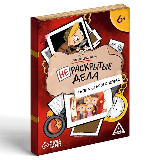 Логическая игра «Нераскрытые дела. Тайна старого дома», 20 карточек, 6+ 7798689