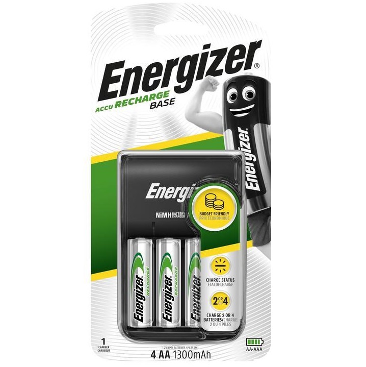 Зарядное устройство ENERGIZER Base Charger incl. 4xAA 1300mAh  (1/4) E303257600
