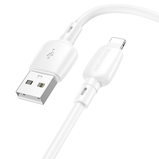 Кабель USB <--> Lightnung  1.0м BOROFONE BX93, белый 2