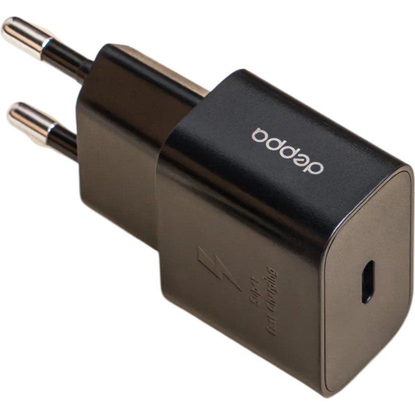 Сетевое ЗУ 1Type-C DEPPA Original S, черный, 25W, 11492
