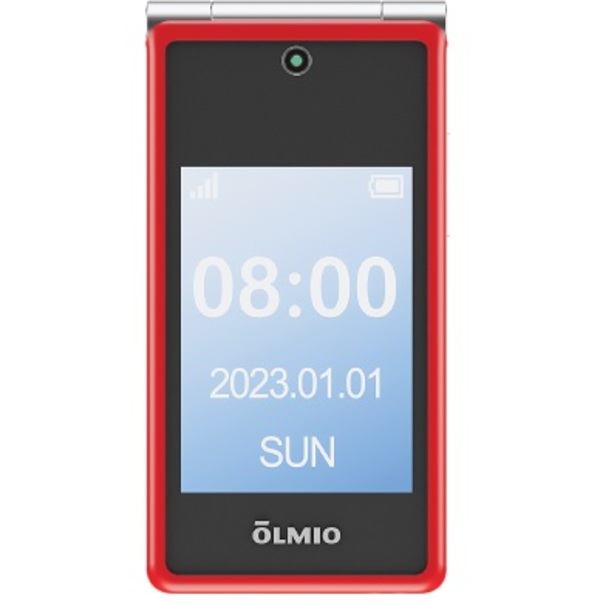 Телефон OlMIO F50 красный 4
