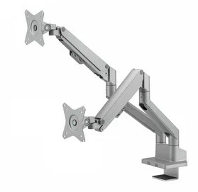 Кронштейн Godoo GD63-C024G (17"-32")  настольный наклонно-поворотный для двух мониторов, Matte Black & Orange