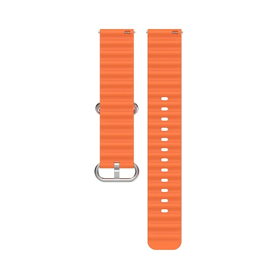 Силиконовый ремешок WB35 Ocean Band Универсальный 22мм (orange) 2
