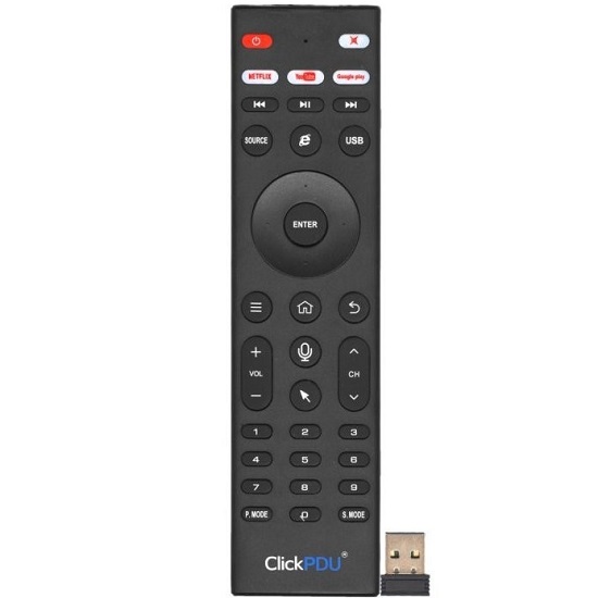 Пульт ClickPdu Air Mouse TL05 2.4GHz обучаемый пульт с гироскопом и голосовым управлением для Android TV Box, PC
