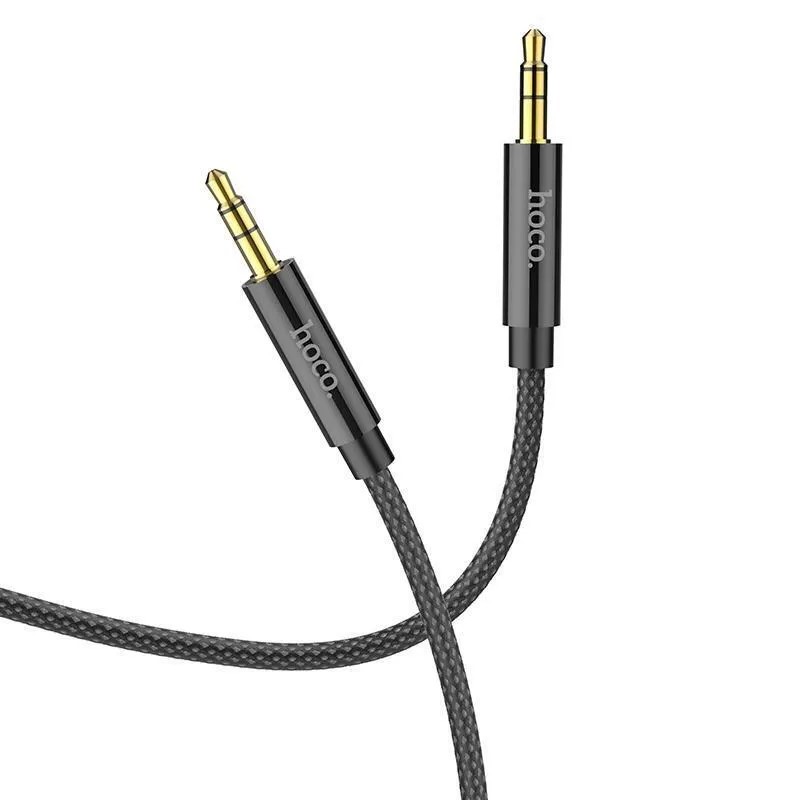 Кабель Jack 3.5 <--> Jack 3.5  1.0м HOCO UPA19 чёрный