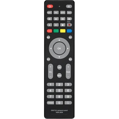 Пульт универсальный HUAYU  DVB-T2+3-TV Ver.2026 для ресиверов