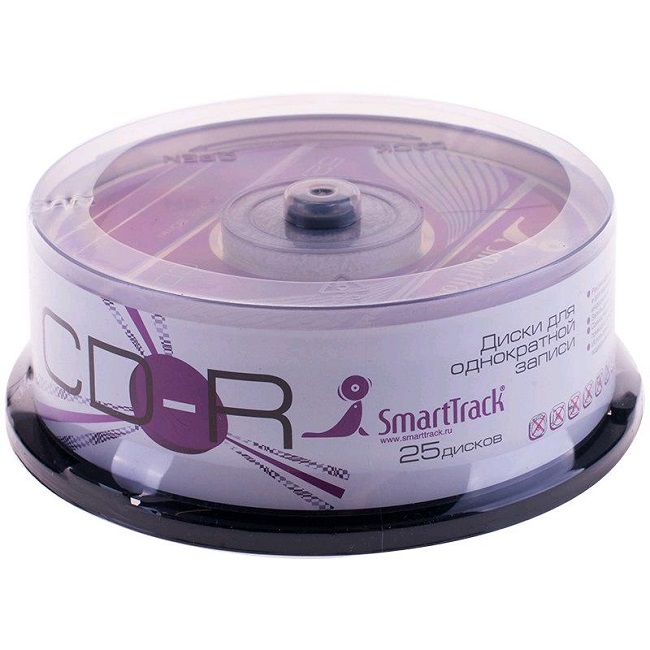 Диск CD-R SmartTrack 80 min 52x CB-25 (250)