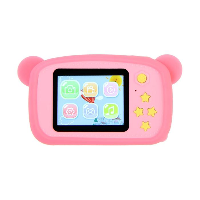 Фотоаппарат детский Childrens Fun Camera Медвежонок , розовый 4