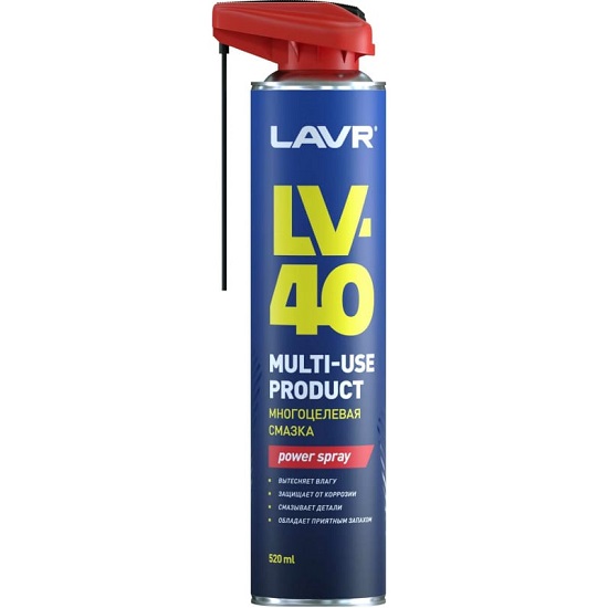 Смазка многоцелевая LV-40 LAVR 520мл (ln1453)