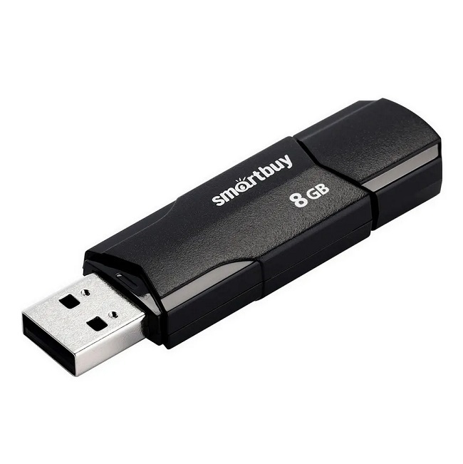 USB  8Gb SMARTBUY Clue чёрный