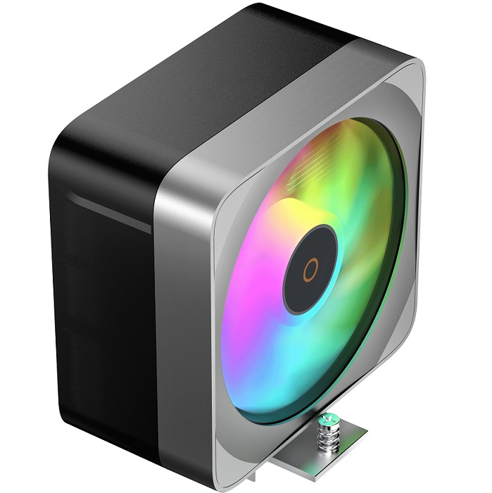 Кулер для процессора Ocypus Delta A40 EX BK ARGB, 120мм ARGB FAN, 4 HEAT PIPES, 4-PIN PWM, 500-1800 RPM, 29DBA, HYDRO BEARING, LGA115X/1200/1700/18XX,