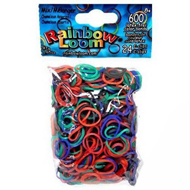 Резиночки для плетения браслетов RAINBOW LOOM, ассорти Разное настроение, Хамелеон   9128205