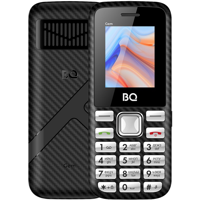 Телефон BQ 1860 Gem черный (без СЗУ в комплекте)