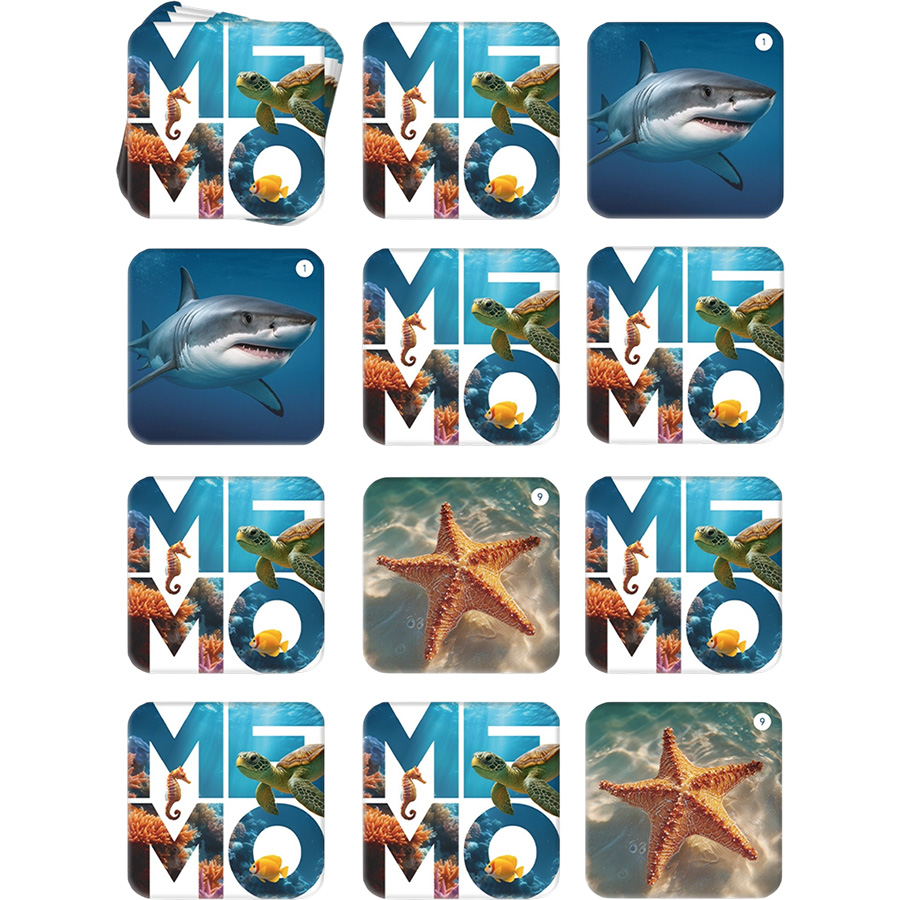 Настольная игра «Мемо. Подводный мир», 50 карт, 5+ 10947706 4