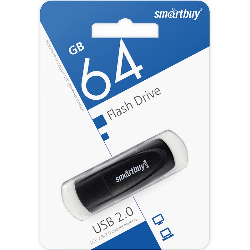 USB 64Gb SMARTBUY Scout чёрный 4